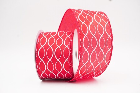 Rood glitterend ogee-rasterdraadlint_KW0471GC-7-7